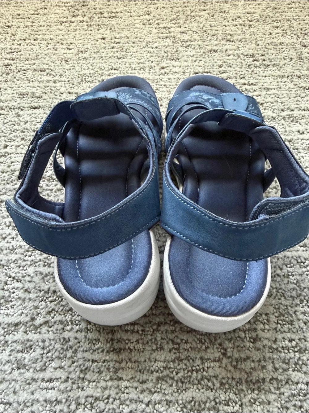 Ryka Women’s Blue Multi-Strap Comfort Sandals Aloha Style - Size 9